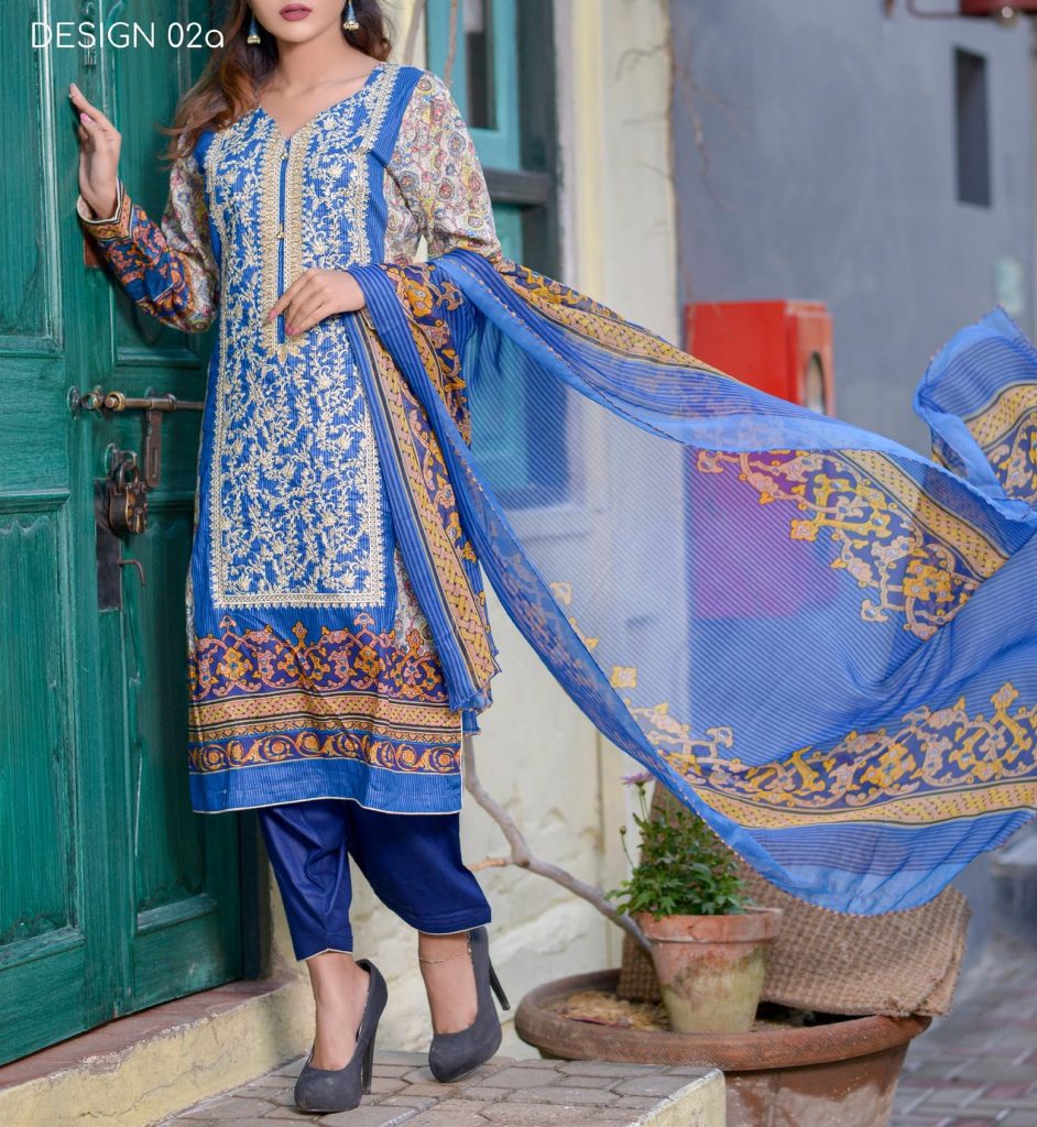 3 Piece Printed Lawn Suits